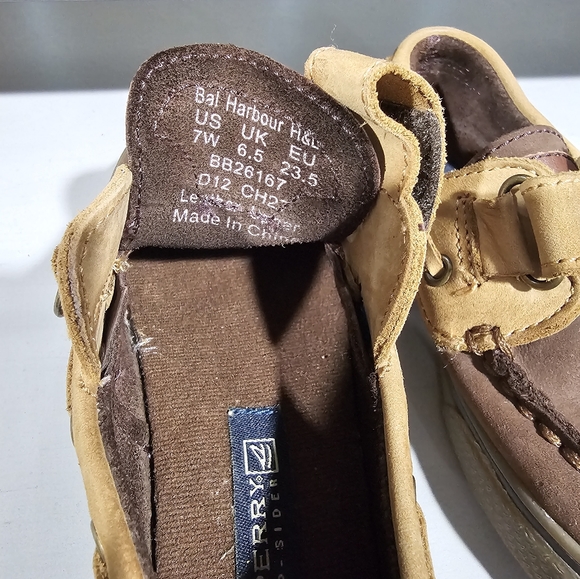 Sperry Toddler Boy Size 7 Brown Shoes - Picture 4 of 5